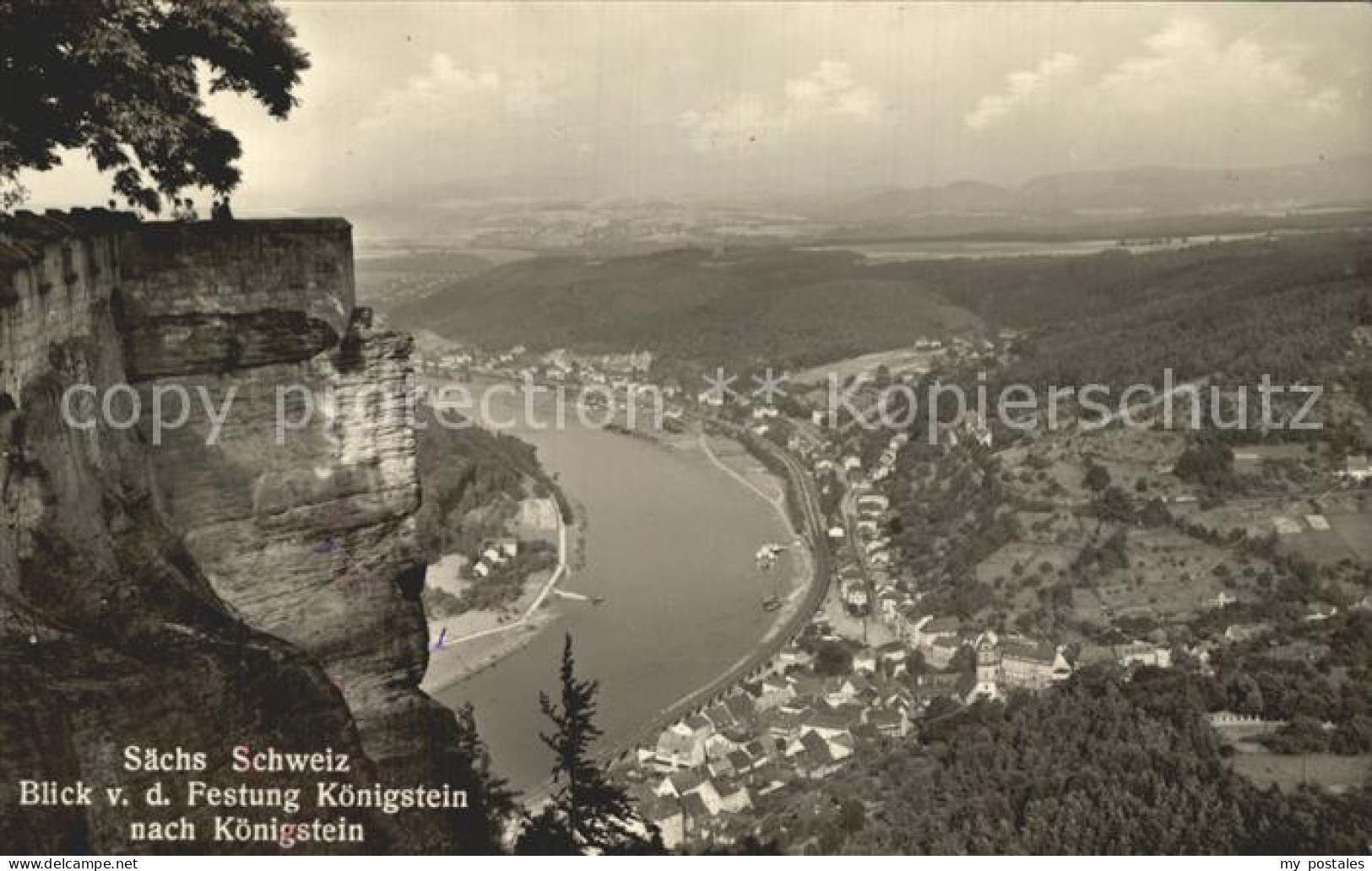 Koenigstein Saechsische Schweiz Festung Koenigstein