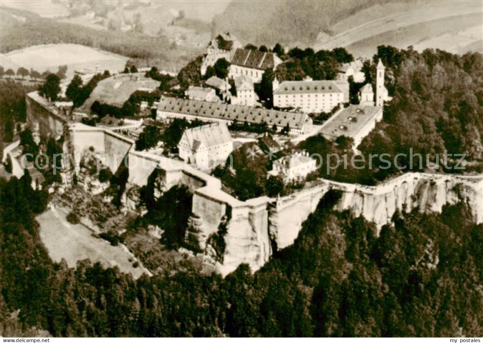 Koenigstein Saechsische Schweiz Festung Koenigstein
