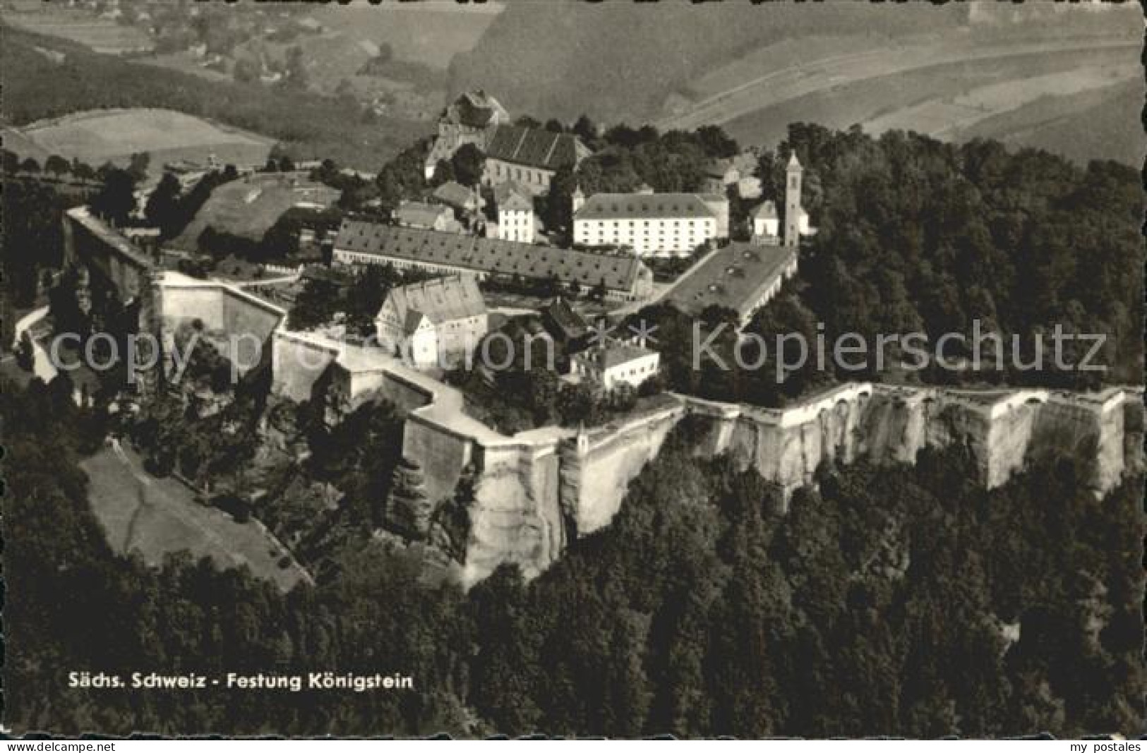 Koenigstein Saechsische Schweiz Festung Koenigstein
