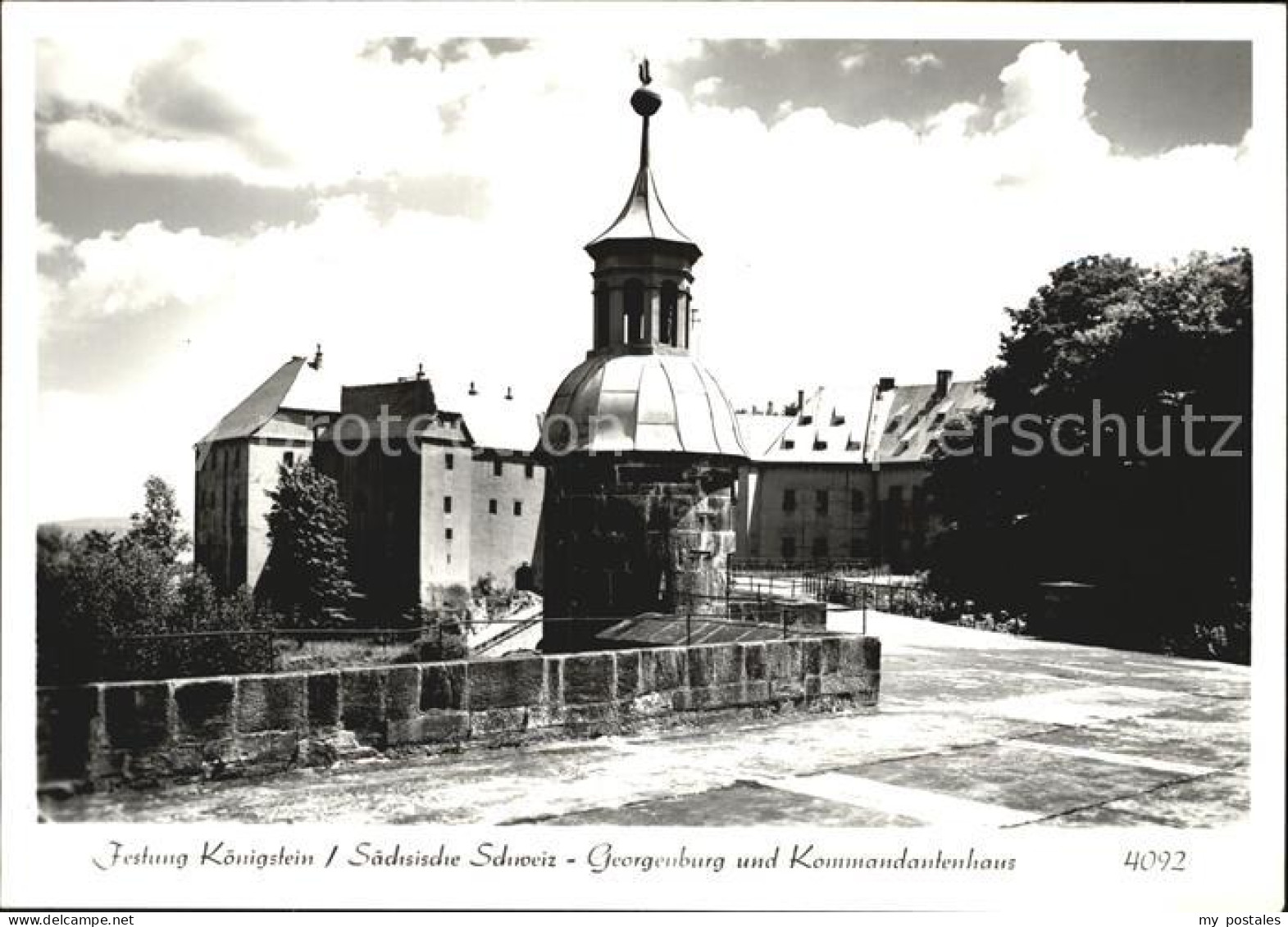 Koenigstein Saechsische Schweiz Festung Koenigstein Georgenburg und Kommandanten