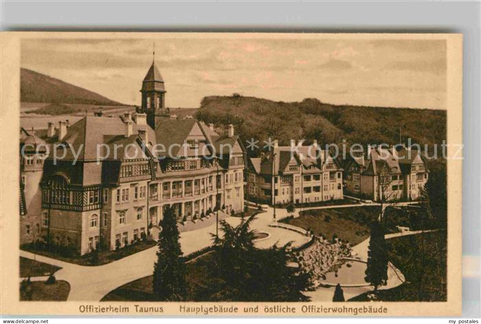 Koenigstein Taunus Offizierheim Taunus Hauptgebaeude und oestliche Offizierwohng