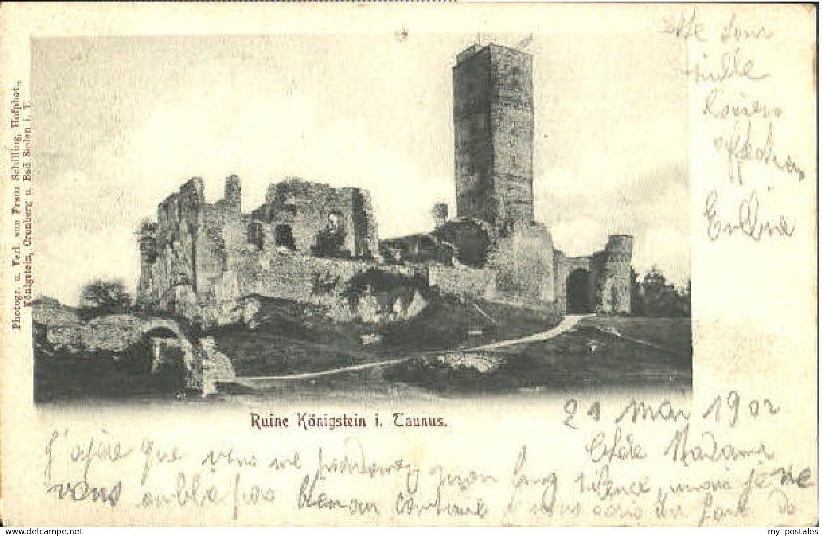 Koenigstein Taunus Ruine Koenigstein Taunus  x 1902