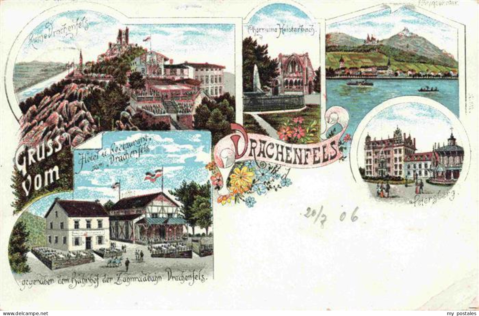 Koenigswinter Ruine Drachenfels Hotel Restaurant zum Drachenfels Ruine Heisterba