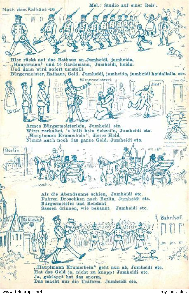 Koepenick Cartoon Hauptmann von Koepenick