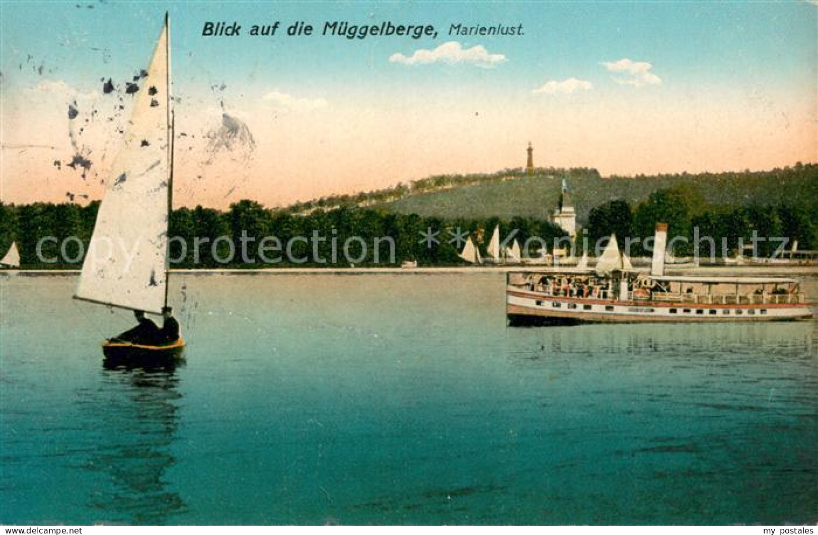 Koepenick Coepenick Blick auf die Mueggelberge Restauration Marienlust Fahrgasts