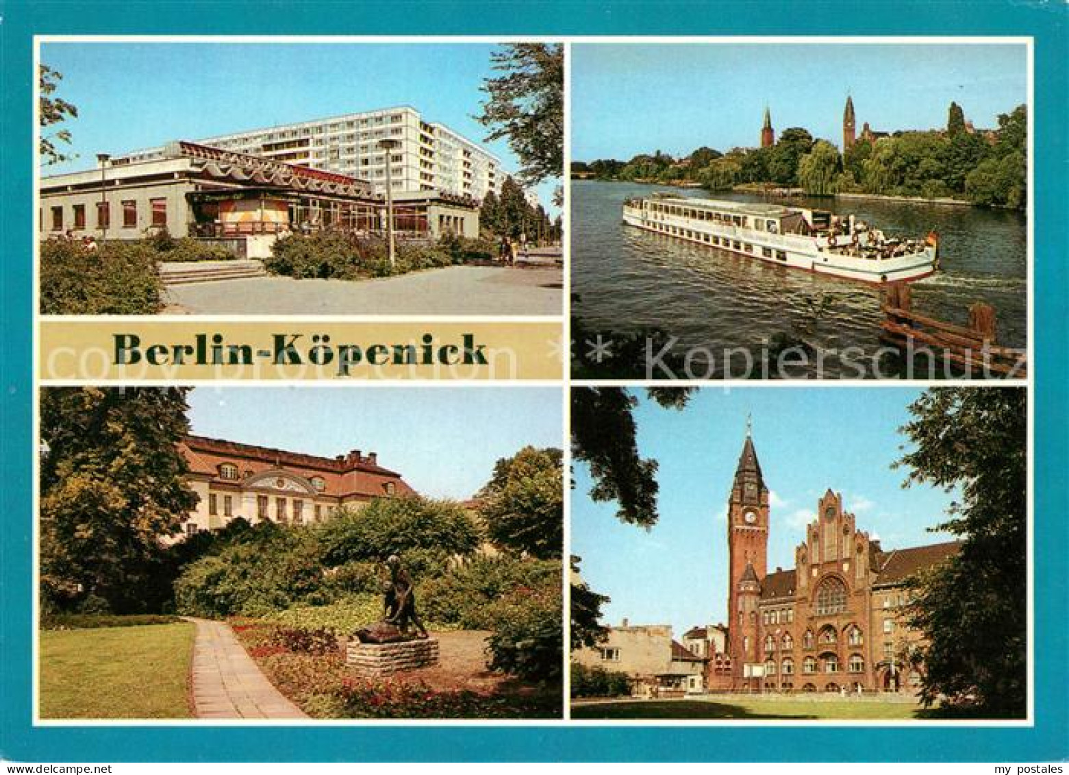 Koepenick Gaststaette Allende Viertel Fahrgastschiff Bertold Brecht Schlosspark