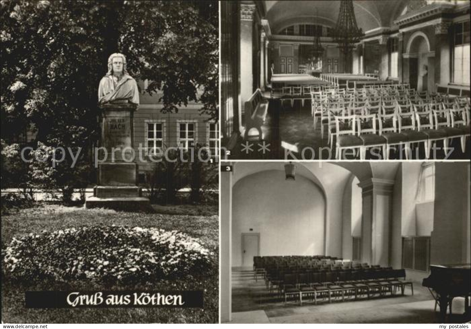 Koethen Anhalt Bachdenkmal Spiegelsaal im Schloss Bachsaal