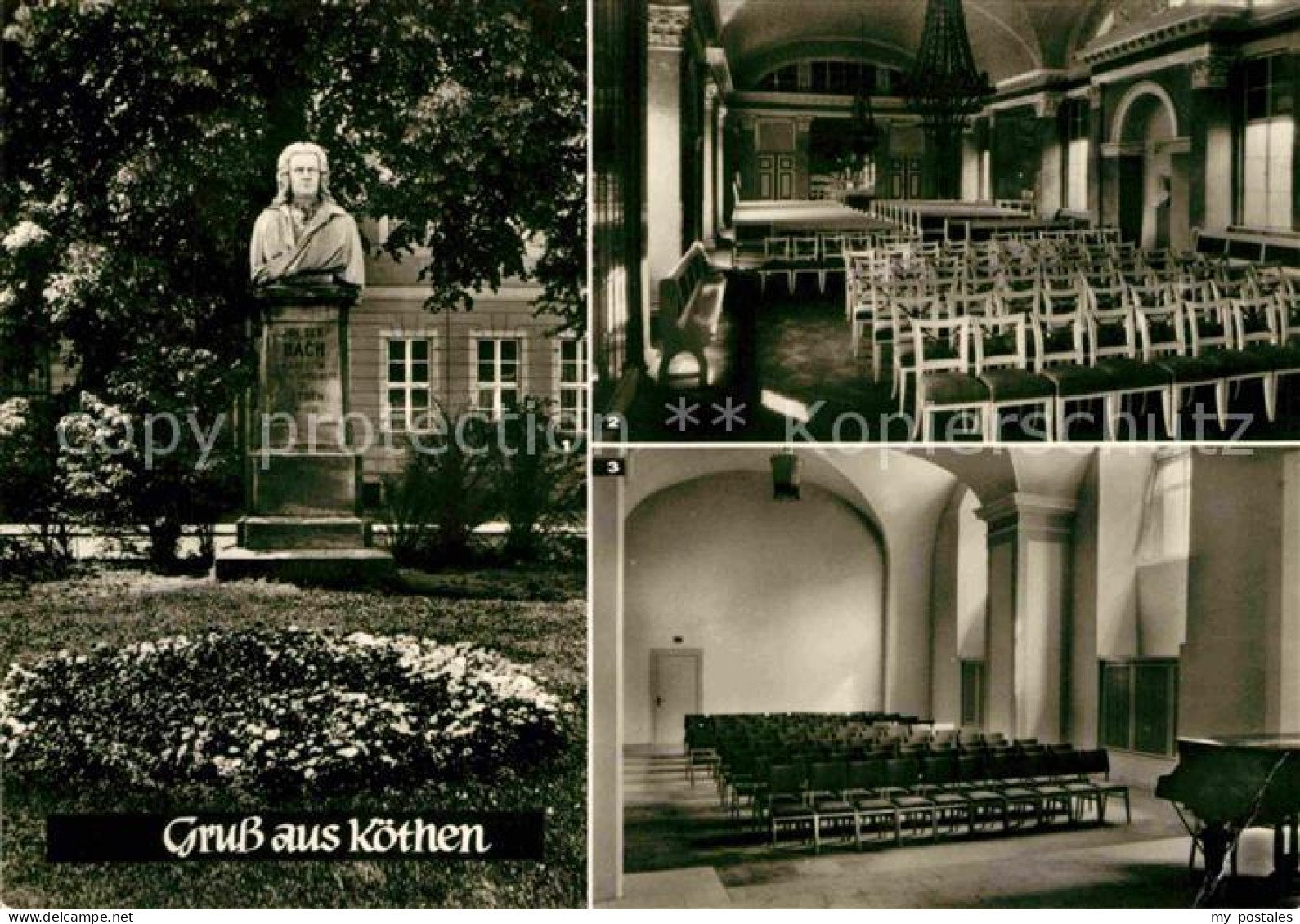 Koethen Anhalt Bachdenkmal Spiegelsaal im Schloss Bachsaal