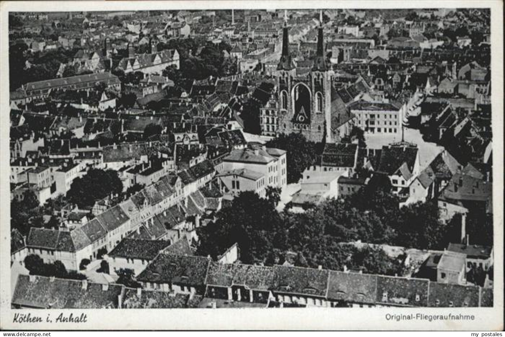 Koethen Anhalt Fliegeraufnahme