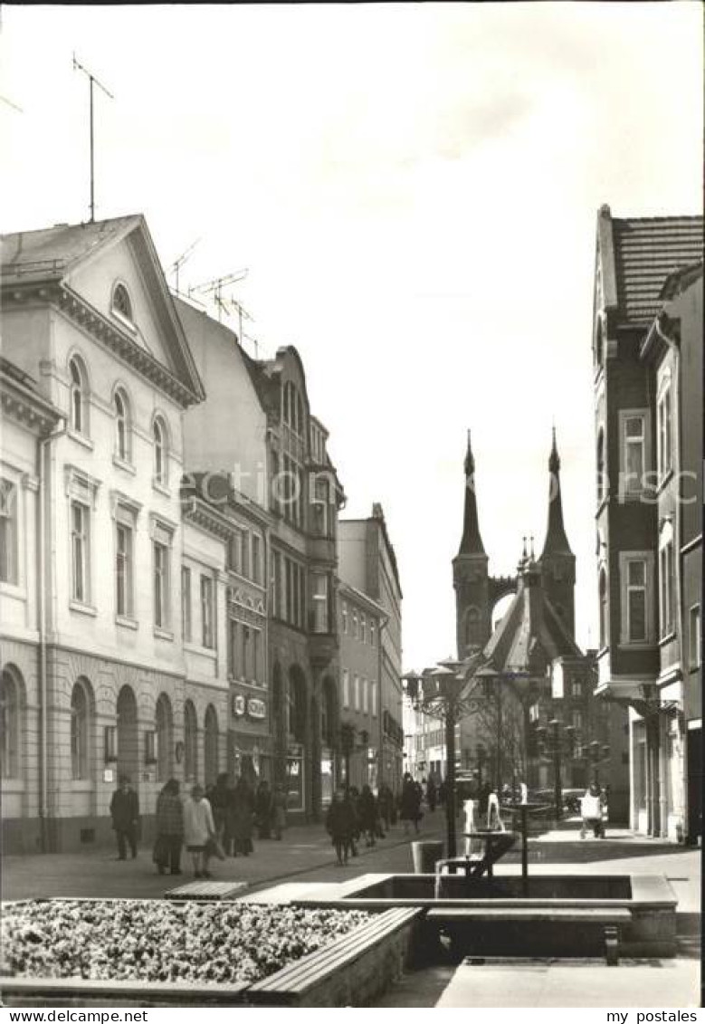 Koethen Anhalt Fussgaengerzone Altstadt Stadtkirche Holzmarkt
