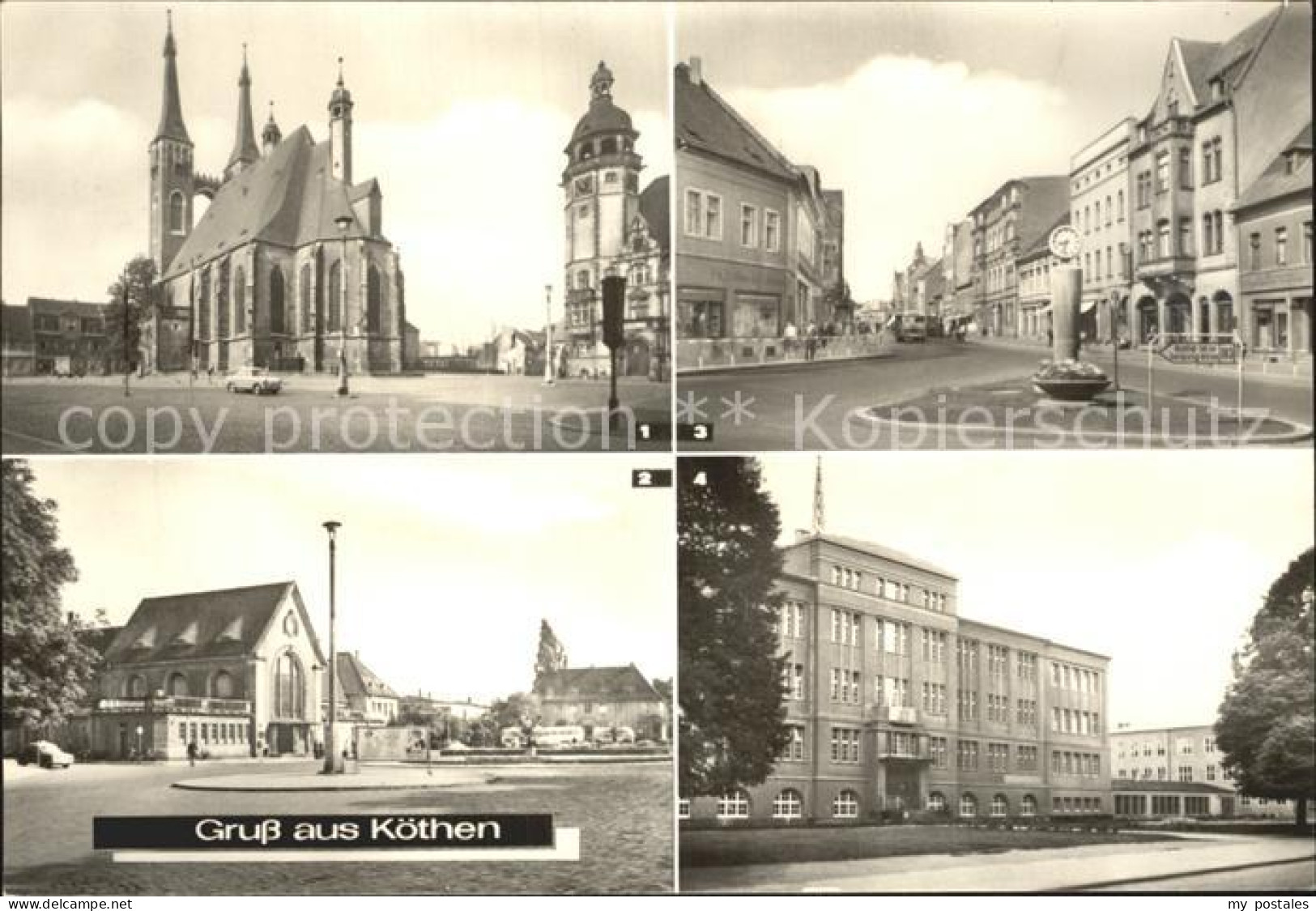 Koethen Anhalt Markplatz St Jakobskirche Rathaus Bahnhof Thaelmann Str Ingenieur
