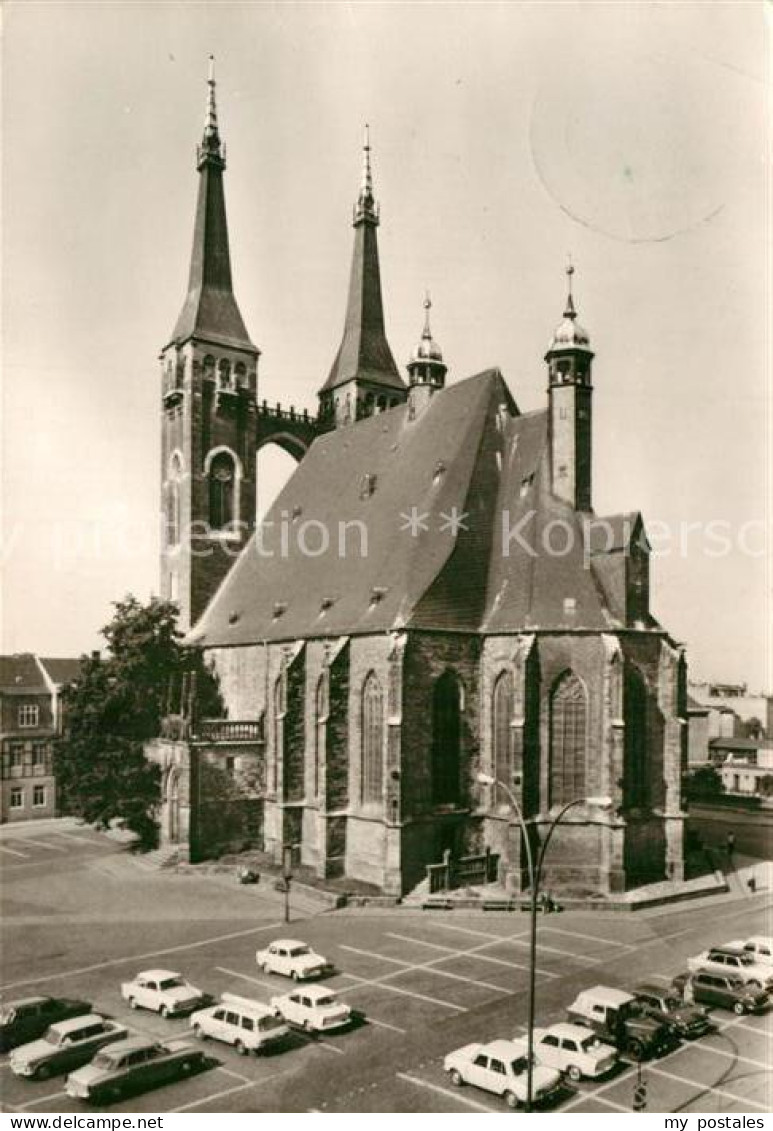 Koethen Anhalt Marktplatz mit St. Jakobskirche
