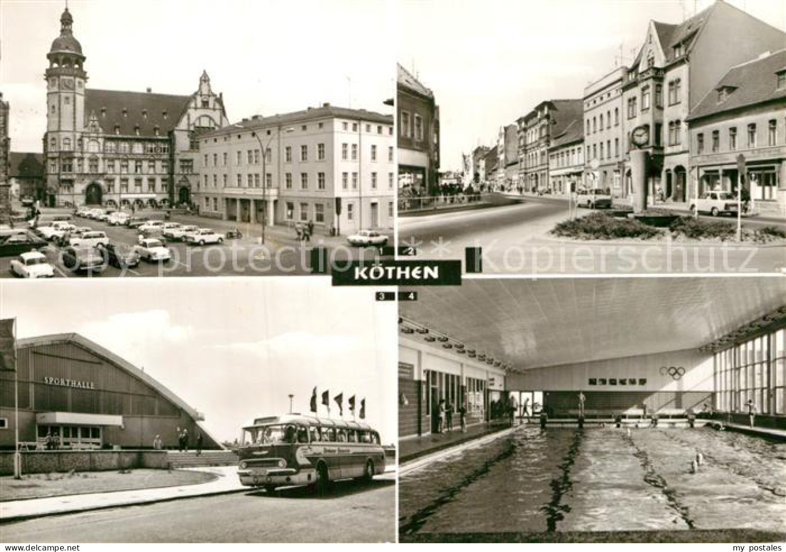 Koethen Anhalt Marktplatz Rathaus Ernst-Thaelmann-Strasse