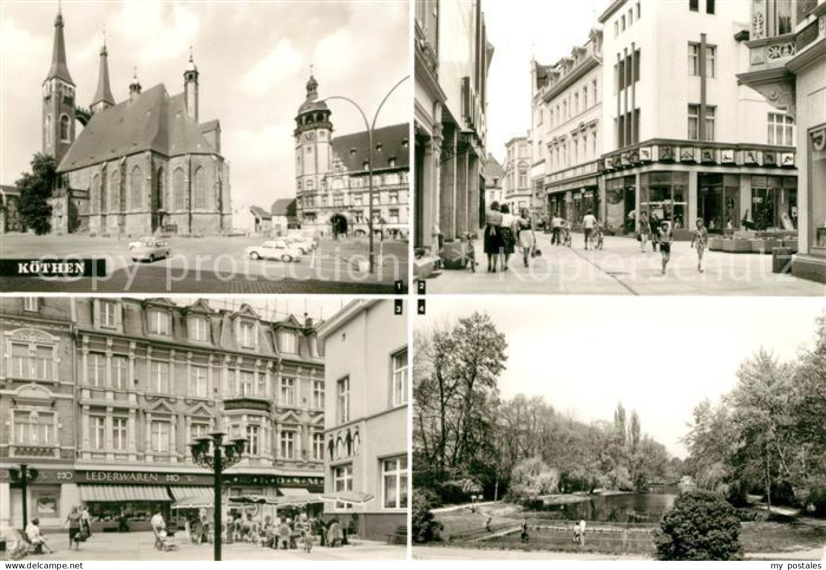 Koethen Anhalt Marktplatz St Jakobskirche Rathaus Schalaunische Str Hubertusteic