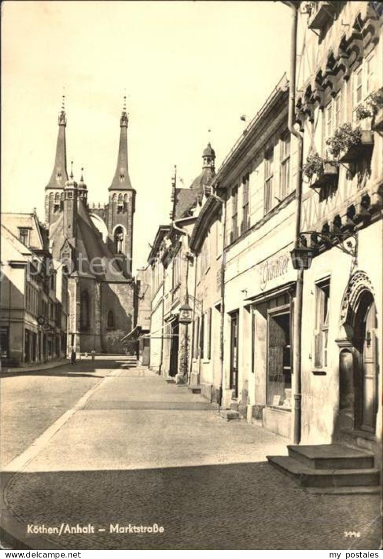 Koethen Anhalt Marktstrasse Kirche