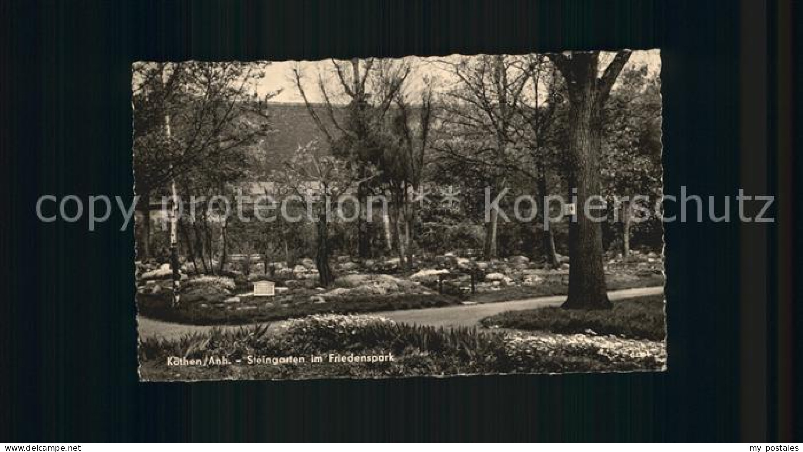 Koethen Anhalt Steingarten im Friedenspark