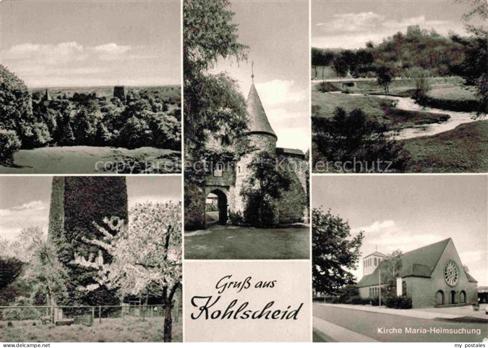 Kohlscheid Herzogenrath NRW Panorama Burgtor Turm Kirche Maria Heimsuchung