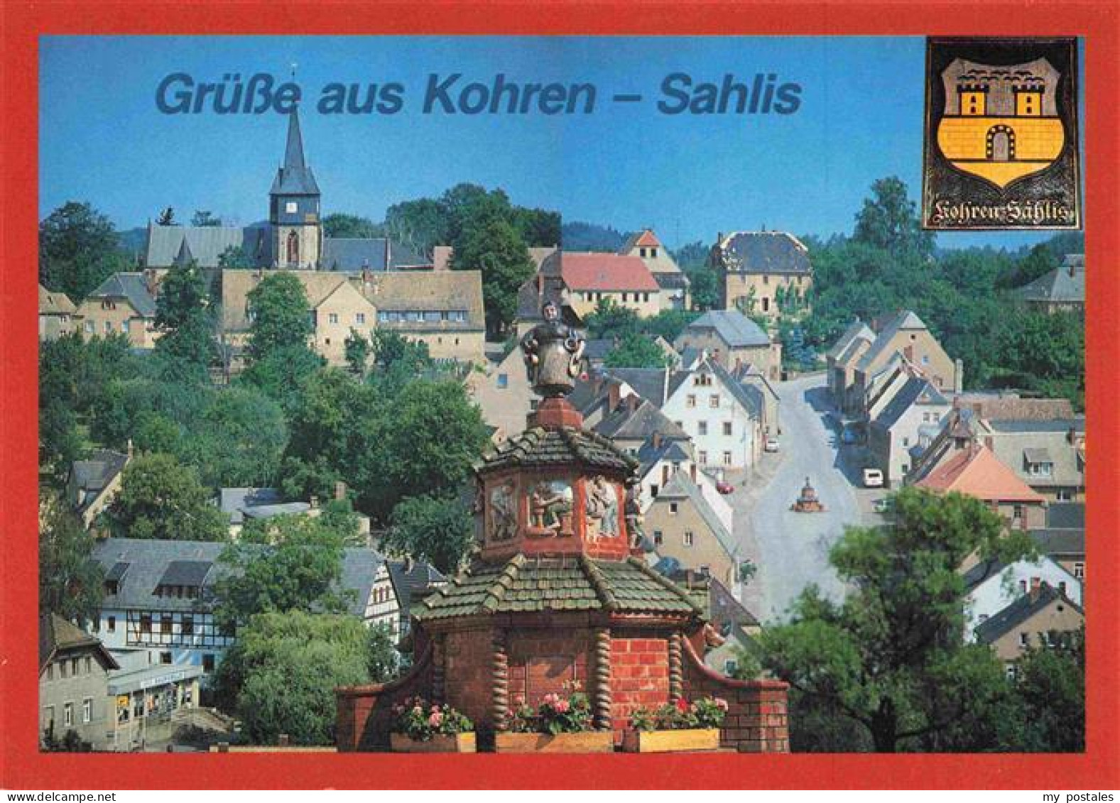 Kohren-Sahlis Toepferbrunnen Markt Teilansichten