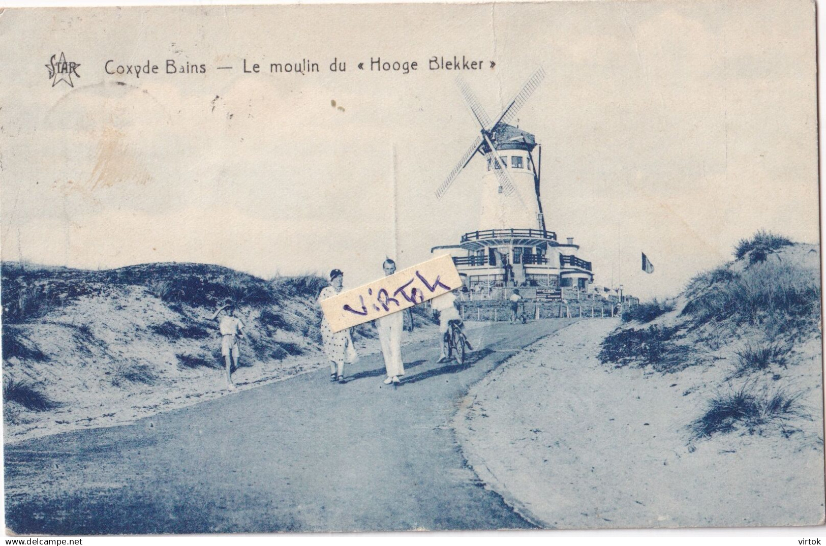 KOKSIJDE - COXYDE :    ------------  met zegel