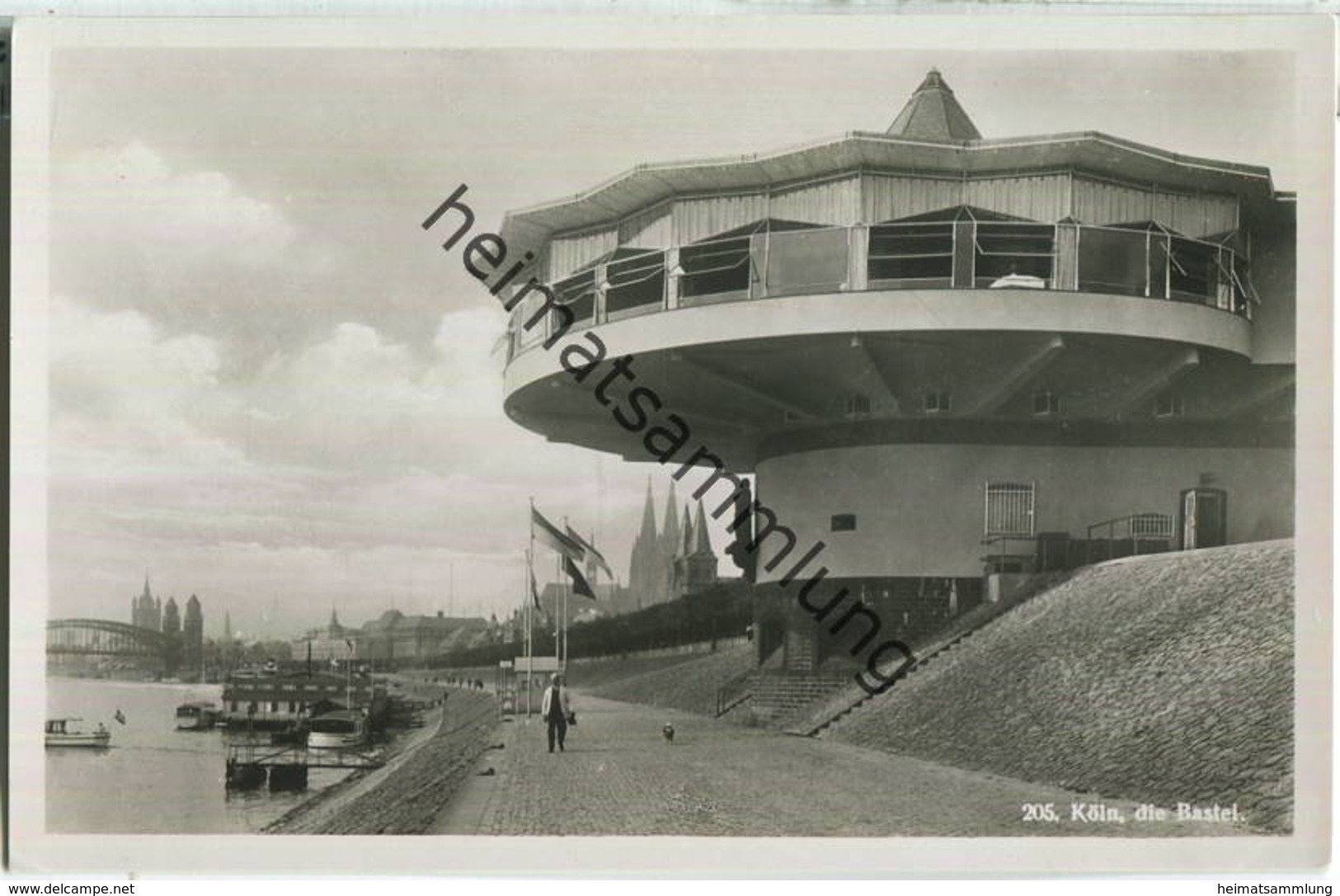 Köln - die Bastei - Foto-Ansichtskarte 30er Jahre - Verlag Hoursch & Bechstedt Köln