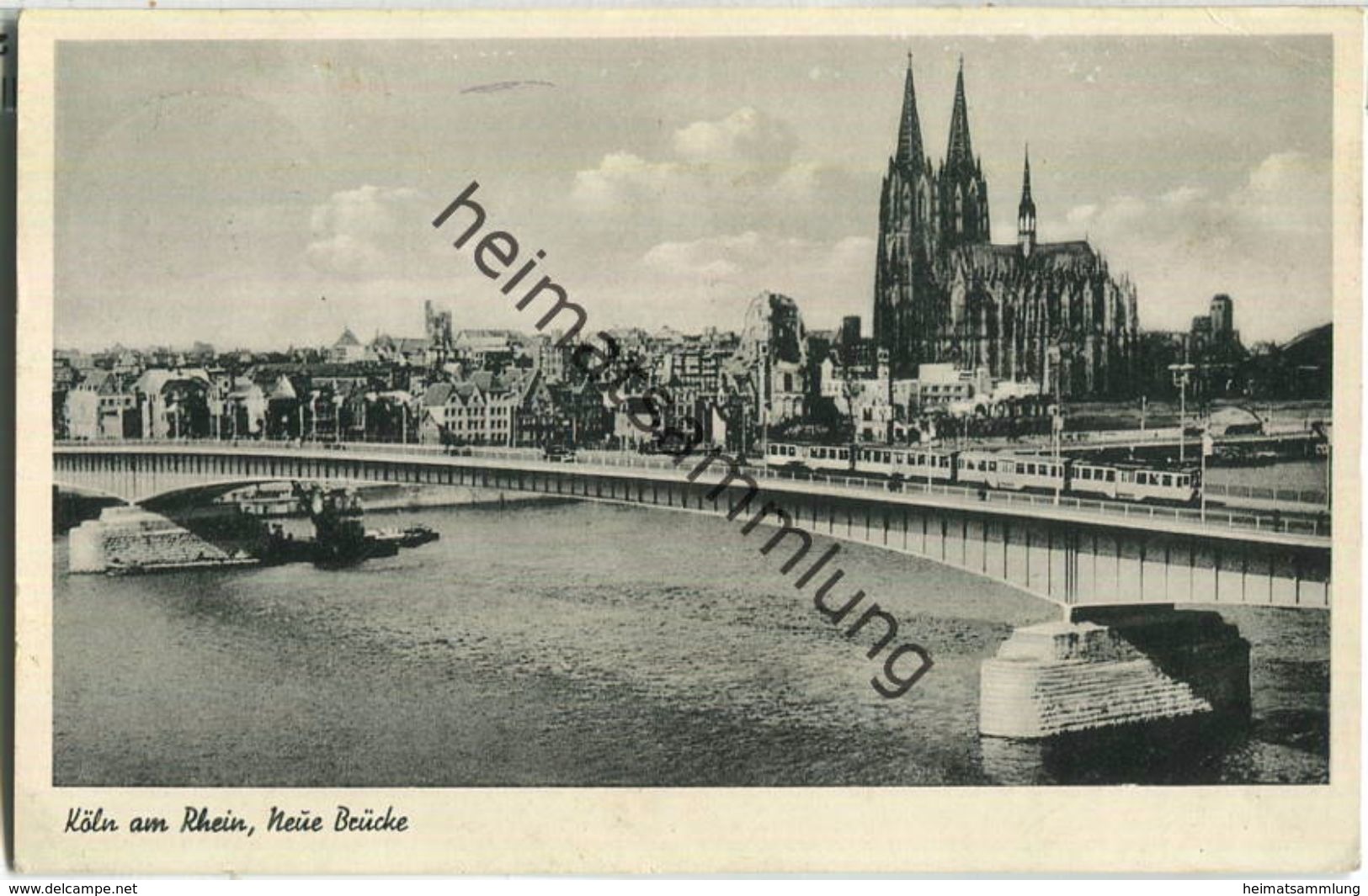 Köln - Neue Brücke - Strassenbahn - Verlag H. Sühwold Köln-Deutz