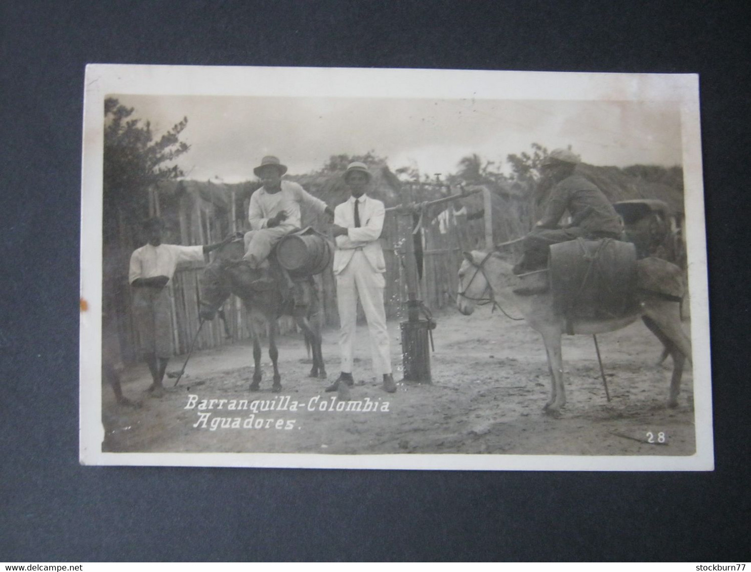 Kolumbien , Aquadores,  schöne Karte  um 1926