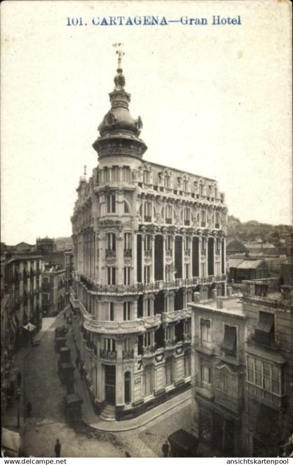 CPA Cartagena Kolumbien, Gran Hotel, Architektur, Gebäude, Straßenansicht