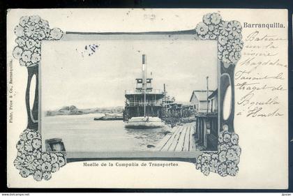 cpa de Colombie Barranquilla , Muelle de la Compania de Transportes   MAI24-02