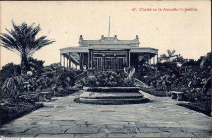 CPA Kolumbien, Chalet an der Avenida Colombia
