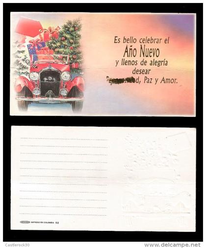 E)2014 COLOMBIA, HAPPY NEW YEAR, UNUSED, POSTCARD