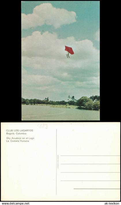 Postcard Bogota Club los Lagartos Wasserski 1968  Kolumbien Columbia