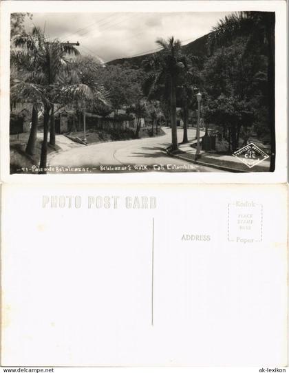 Santiago de Cali Paseo de Belalcazar Street View Colombia Kolumbien AK 1950