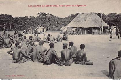 Congo Brazzaville - Les ouvriers Saras (du Tchad) à Mavouadi - Chemin de fer Congo-Océan - Ed. Révérend-Père Marichelle