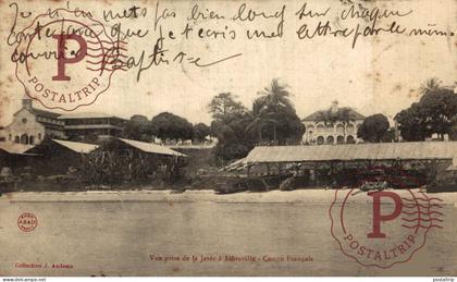 CONGO. Vue prise de la jetée de Libreville - Congo Français. Collection J.Audema