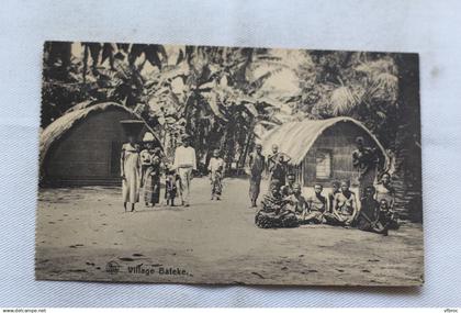 Cpa 1931, village Bateke, Congo