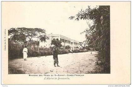 POSTAL DE LAS MISSIONS DES PERES DU ST-ESPRIT - CONGO FRANCES - HOSPITAL DE BRAZZAVILLE