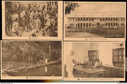 BELGISCH CONGO  9  KAARTEN   KWANGO  PATERS JEZUIETEN IN BELGISCH CONGO      ZIE  SCANS