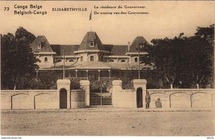 PC ELISABETHVILLE RESIDENCE DU GOUVERNEUR BELGIAN CONGO (a28585)