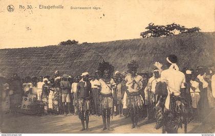 Belgian Congo 1921 Lubumbashi Alizabethville Entertainment Natives postcard B981