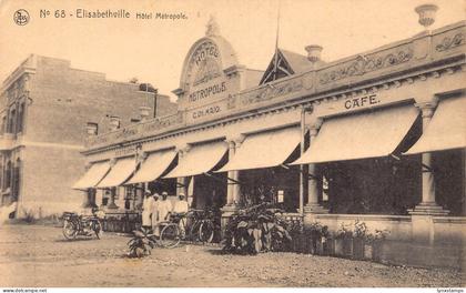 Belgian Congo Lubumbashi Elisabethville Hotel Metropole Cafe postcard B980
