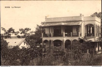 CPA Boma Belgisch-Kongo DR Kongo Zaire, Bank von Belgisch Kongo