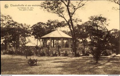 CPA Lubumbashi Elisabethville DR Kongo Zaire, Parkkiosk