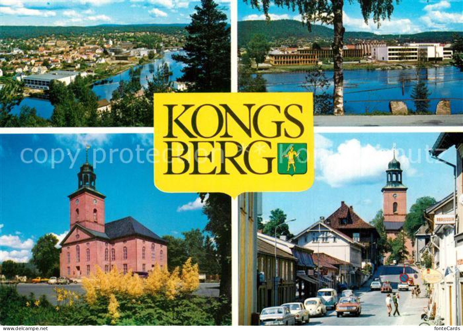 Kongsberg Kirchen Fluss