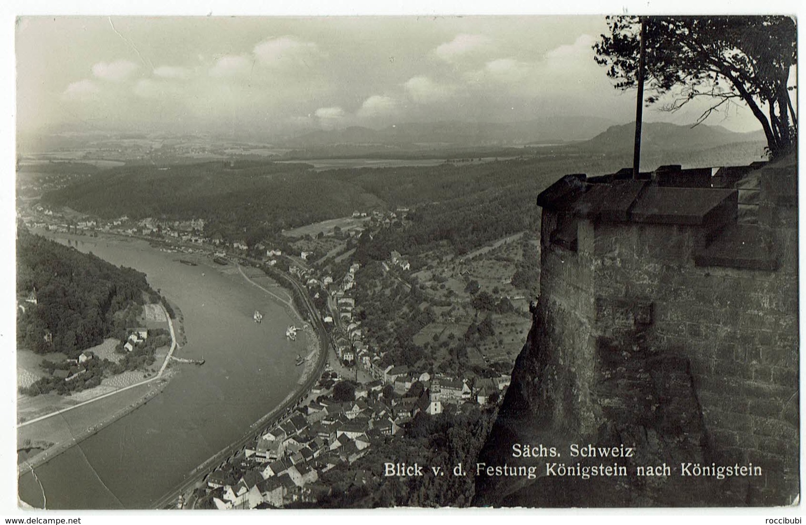 Königstein, Sächs. Schweiz, Blick zu Königstein