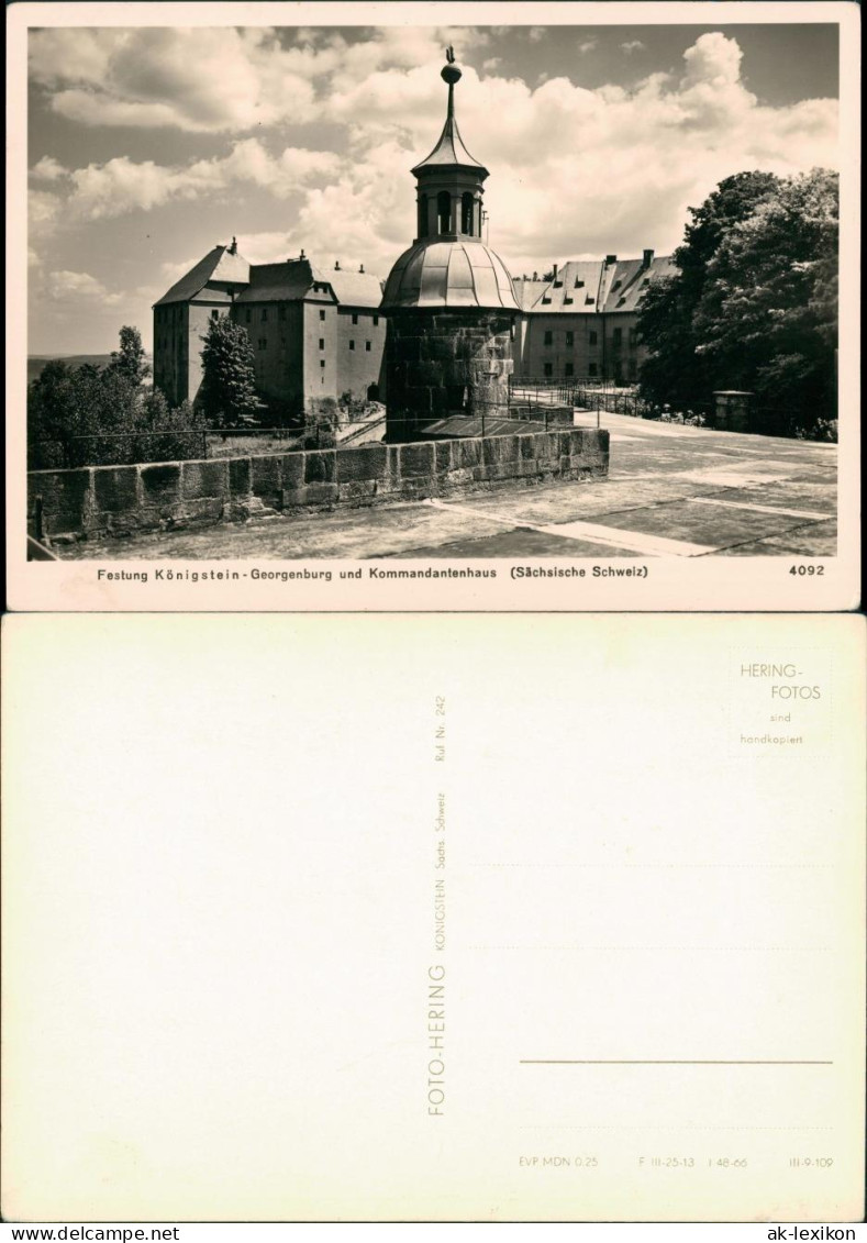 Königstein (Sächsische Schweiz) Festung Königstein Kommandantenhaus 1985