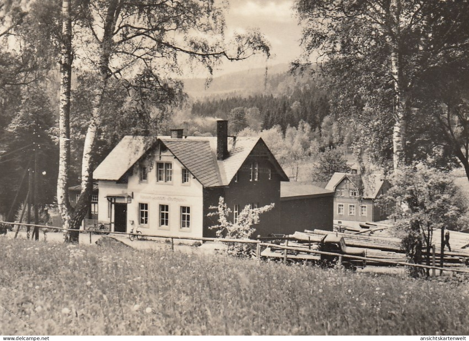 Königswalde (Erzgebirge) Konsum-Gaststätte Brettmühle gl1965 #E5896