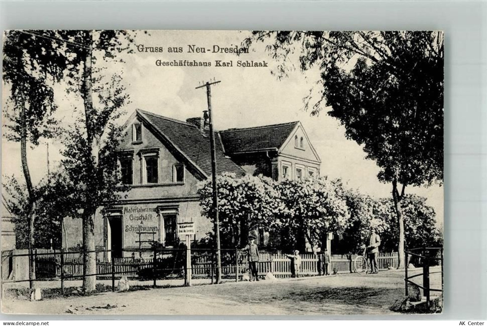 Königswalde Swierki Foto AK Geschäft Schlaak Neu-Dresden Osternberg - 13663695