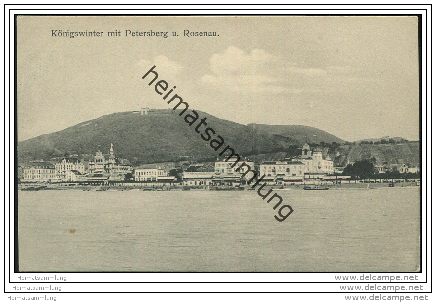 Königswinter mit Petersberg und Rosenau ca. 1910
