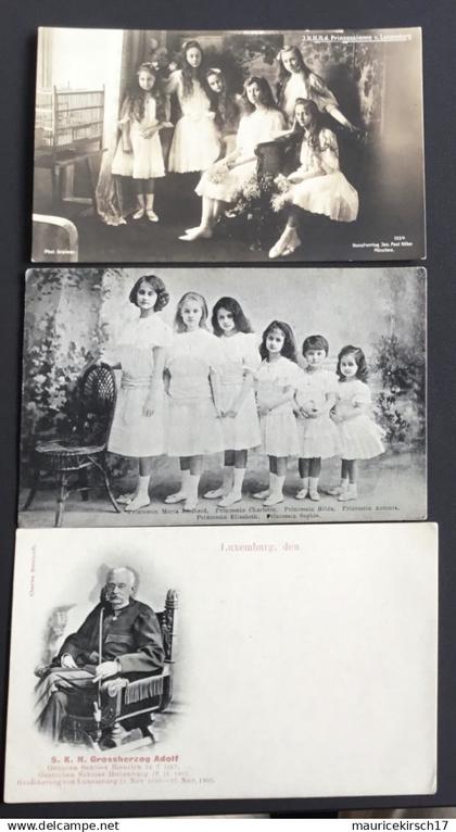 Luxembourg joli lot de 3 cartes postales de la famille Grand-Ducale Royalty Königshaus Adel (détail dans mon shop)