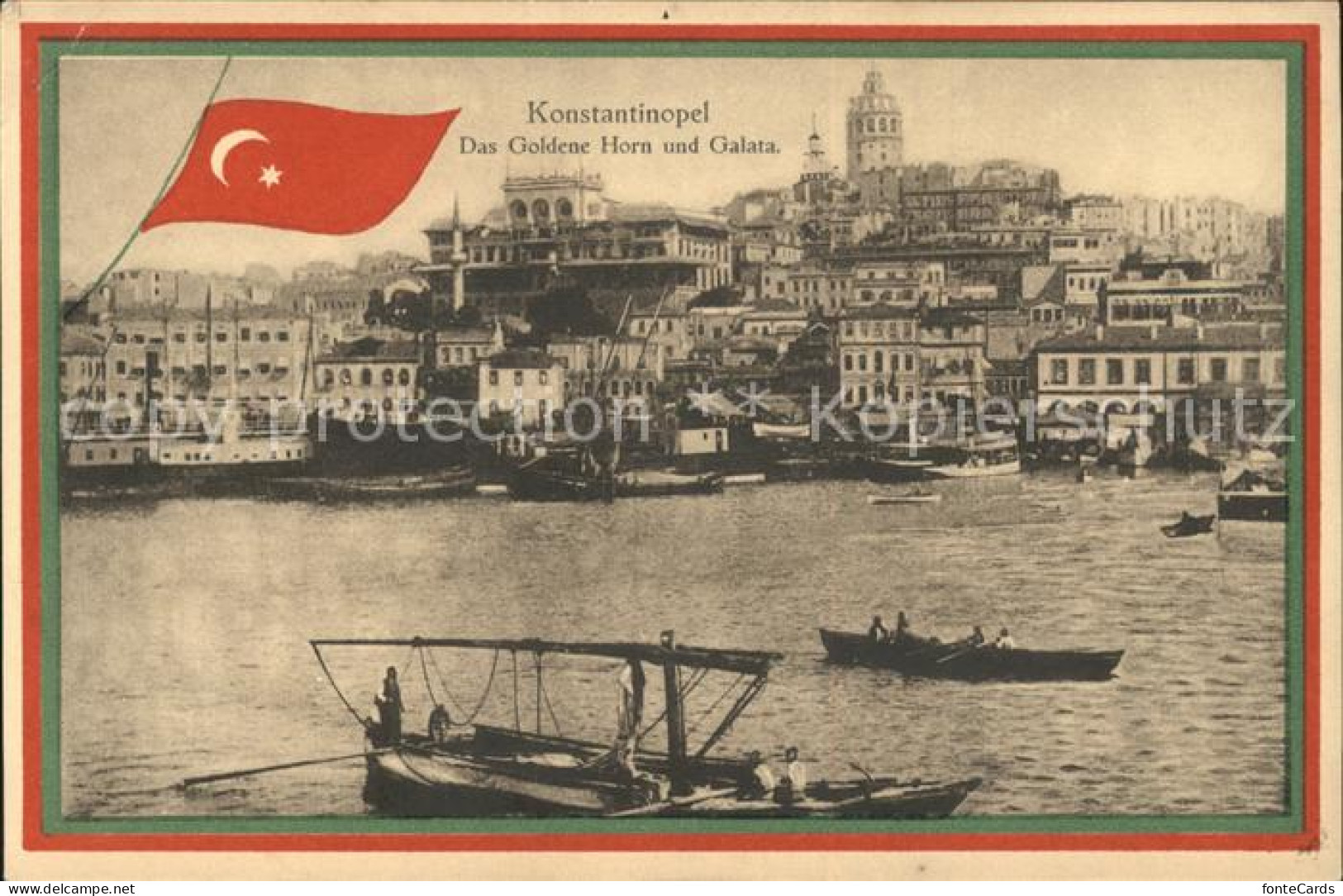 Konstantinopel Konstantinople Goldenes Horn und Galata